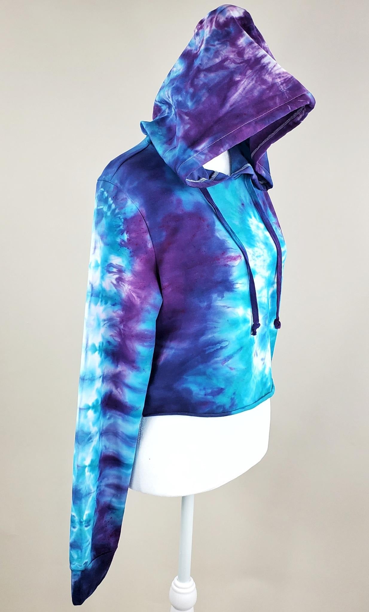 Mystic Tie Dye Hoodie Crop Top