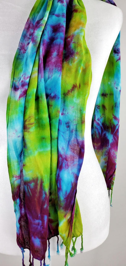 Rainbow Tie Dye Scarf