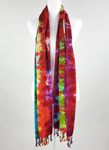 Rainbow Tie Dye Scarf